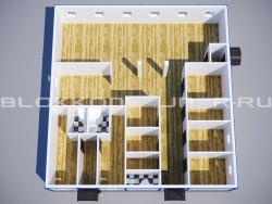 Модульная столовая из блок-контейнеров в Тереке